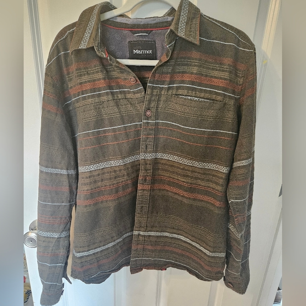 Marmot Men's Multicolor Striped Shirt Jacket